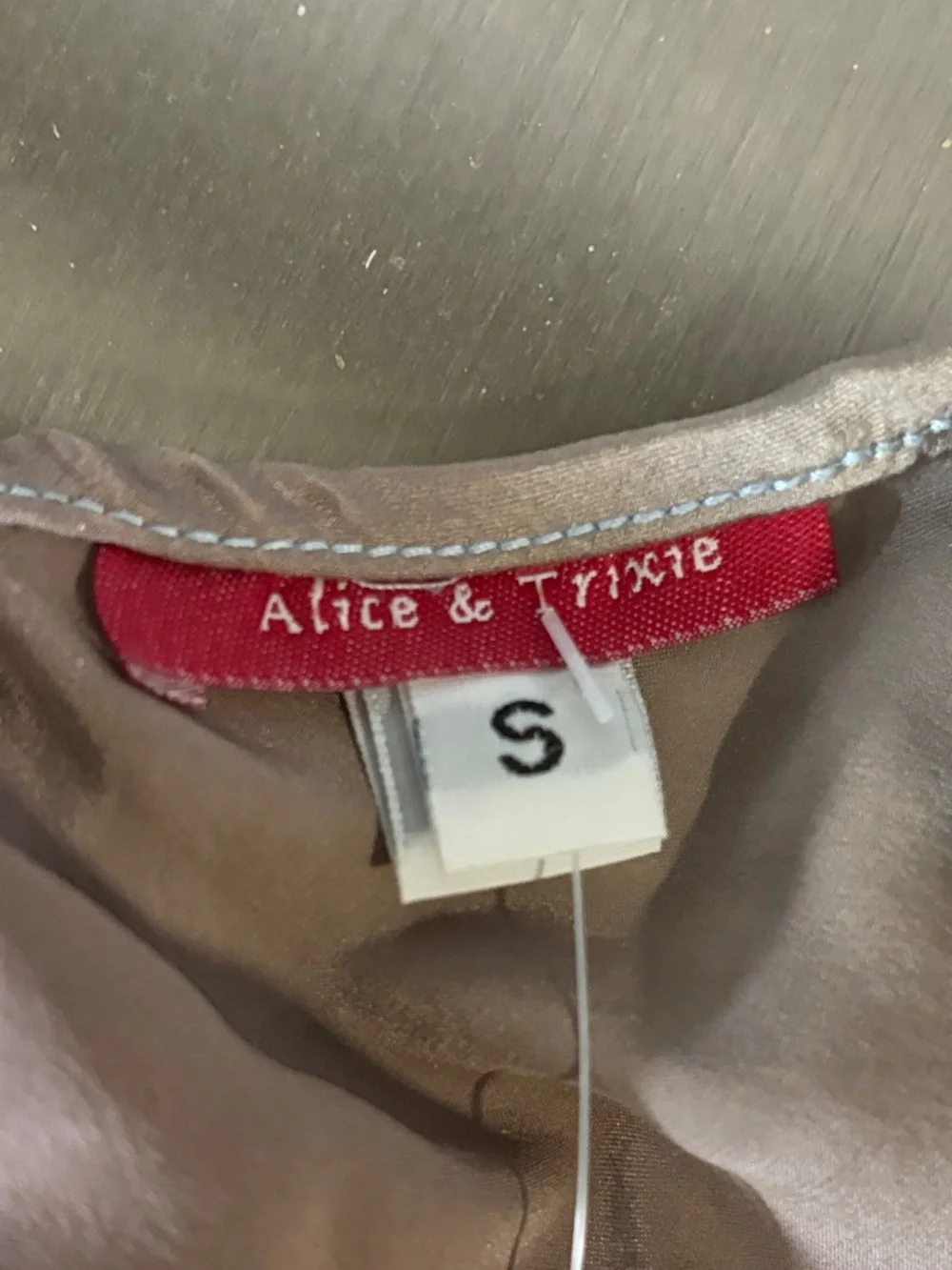 Vintage Alice & Trixie Silk Dress with Halter Neck - Picture 3 of 3